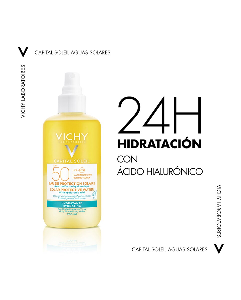 Agua Protectora Hidratante Spf 50 200 ml Vichy - 200 ml 8
