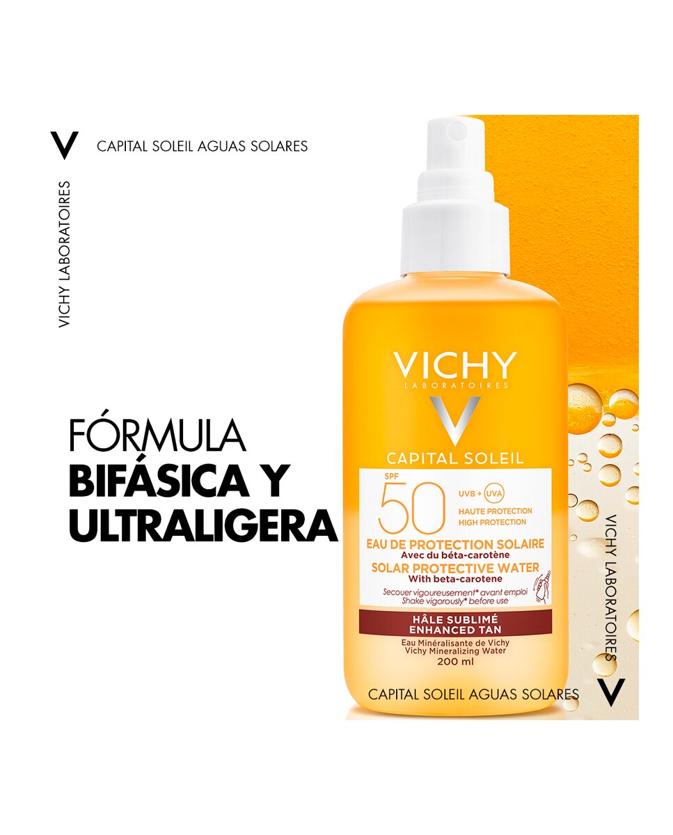 Agua Protectora Luminosidad Spf 50 200 ml Vichy - 200 ml 9