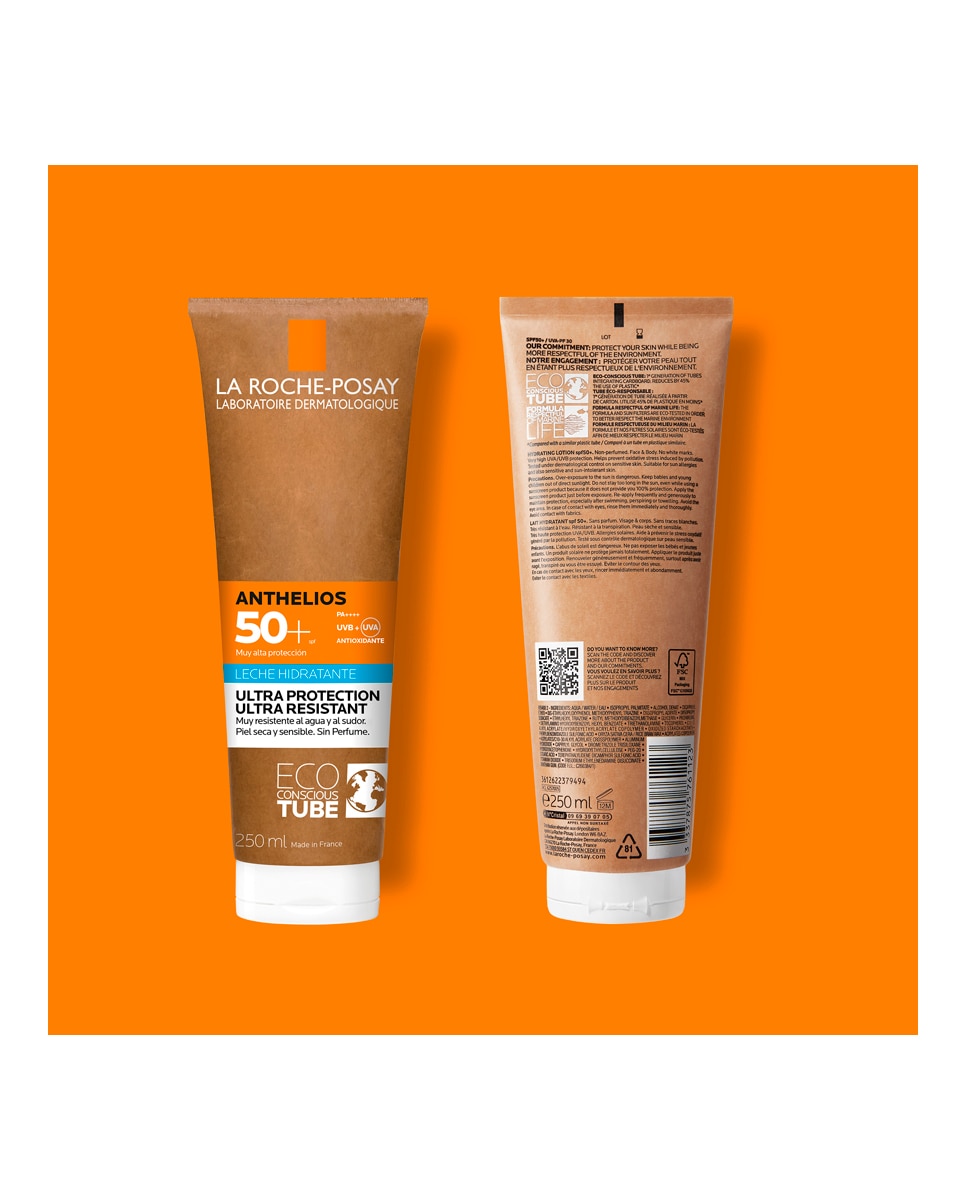 Leche Hidratante Eco-sostenible Anthelios SPF50+ La Roche Posay - 250 ml 5