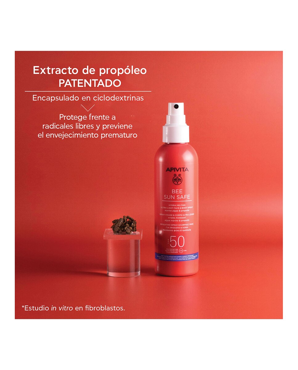 Spray Ultraligero Hydra Melting SPF50 Apivita - 200 ml 5