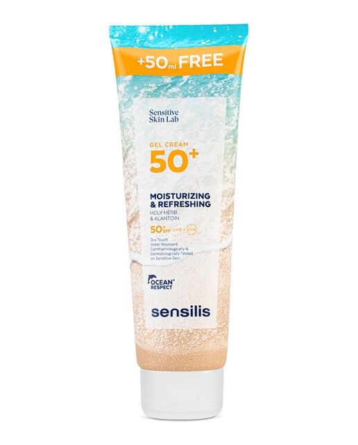 Gel Crema Protector Solar SPF50+ Hidratante y Refrescante 250 ml Sensilis
