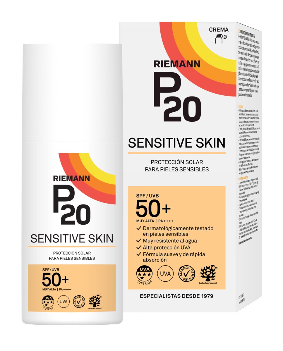 Imagen 0 de Protección solar para pieles sensibles SPF50+ P20