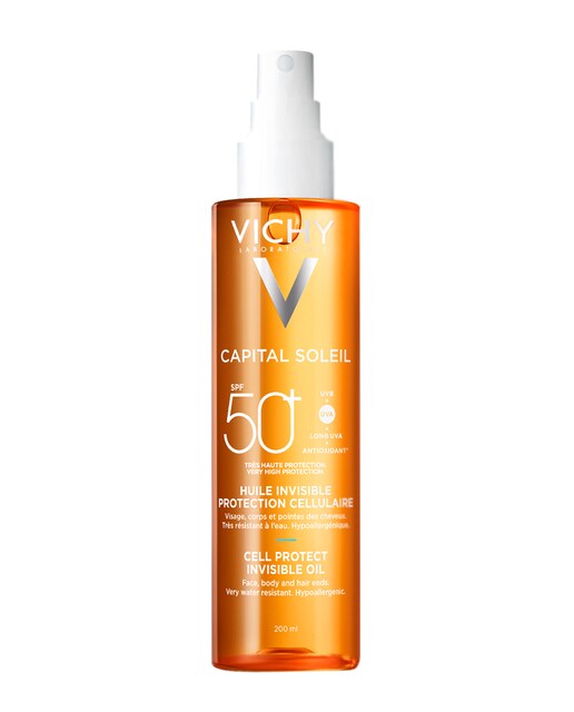 Aceite invisible Capital Soleil Cell Protect SPF50+ 200 ml Vichy