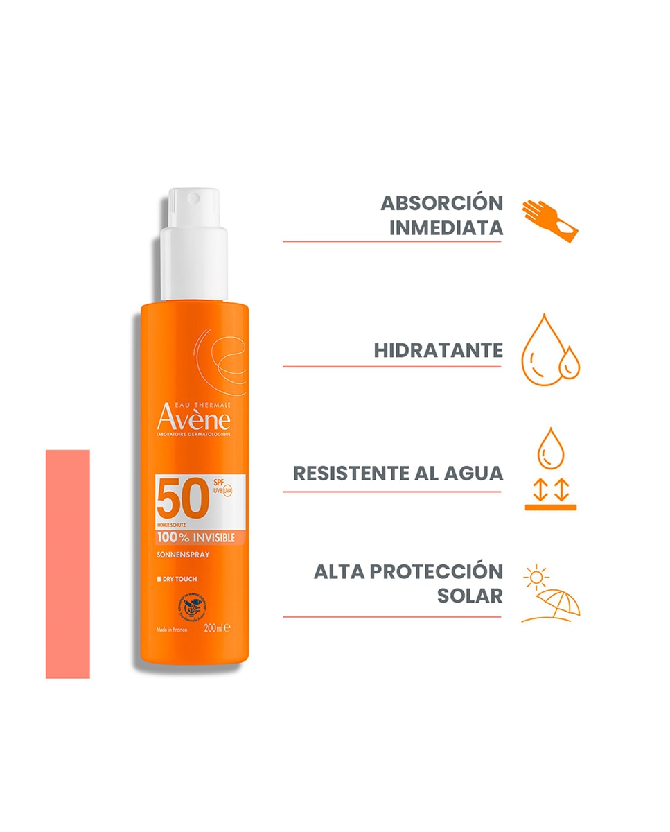 Protector Solar Corporal Spray Familia Eau Thermale SPF50+ 200 ml Avène - 200 ml 6