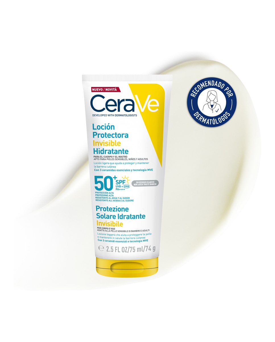 Loción Protectora Invisible Hidratante SPF 50+ CeraVe - 75 ml 2