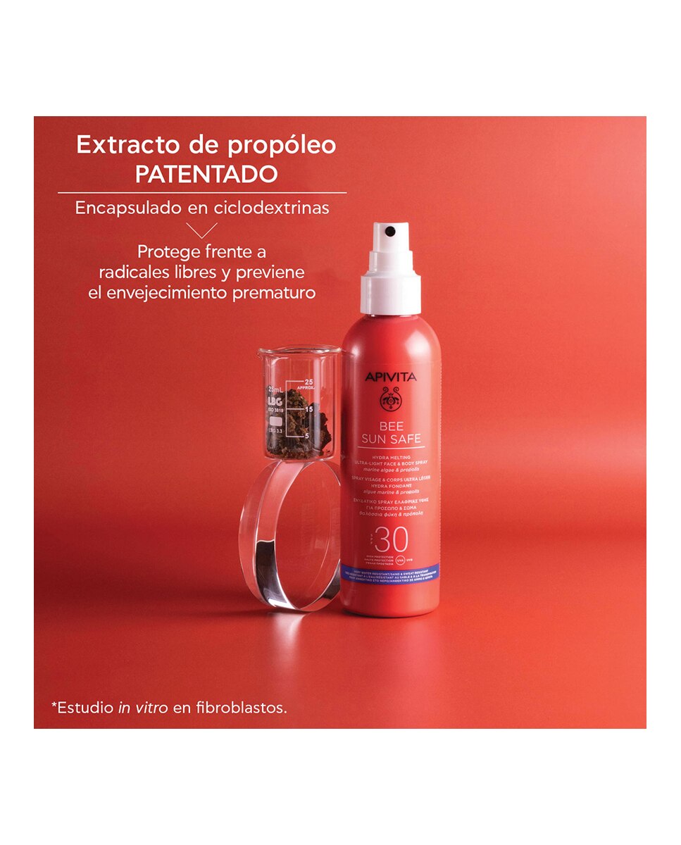 Spray Ultraligero Hydra Melting SPF30 Apivita - 200 ml 5