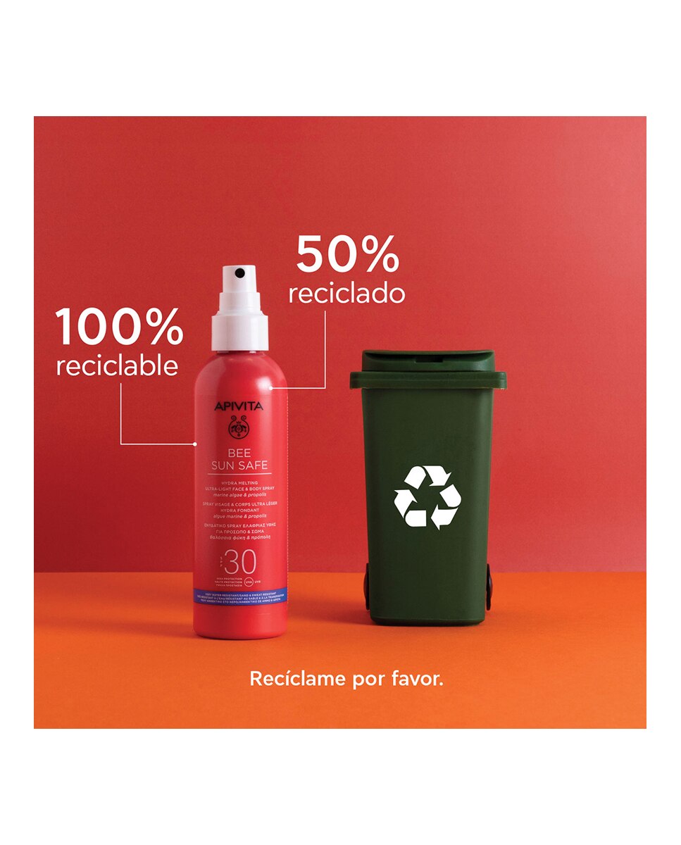 Spray Ultraligero Hydra Melting SPF30 Apivita - 200 ml 7