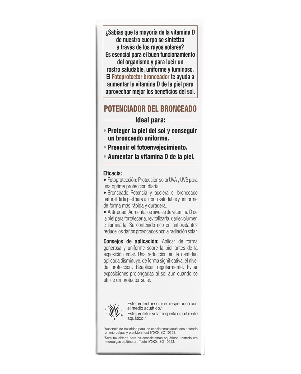 Imagen 4 de Fotoprotector bronceador SPF30 50 ml Bella Aurora - 50 ml