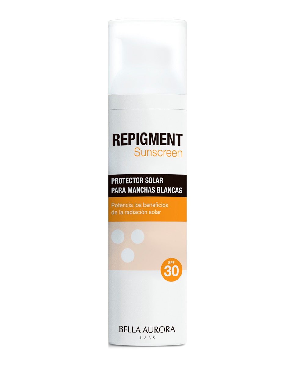Imagen 1 de Protector Solar Para Manchas Blancas Repigment Sunscreen Spf 30 75 ml Bella Aurora