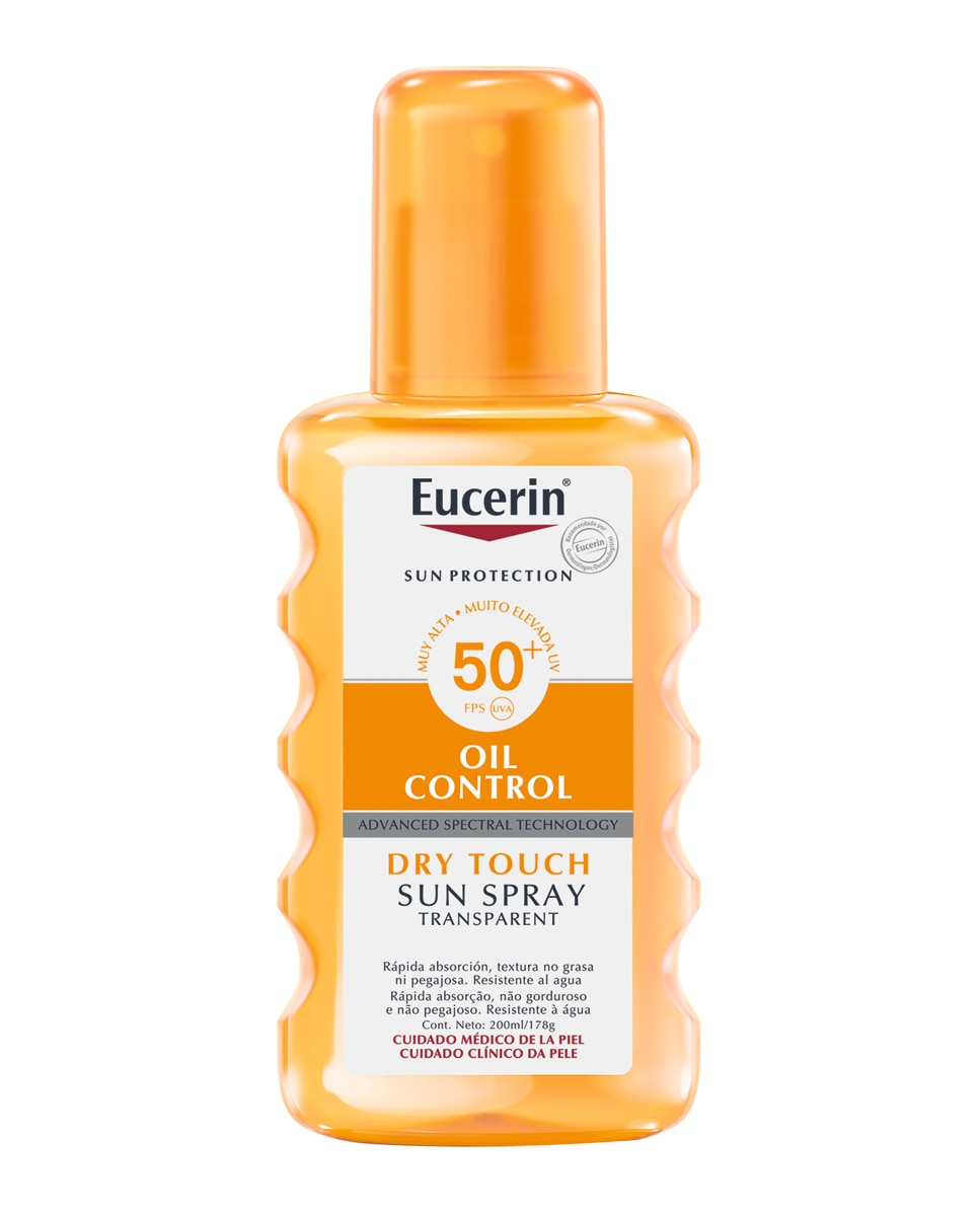 Protector solar Sun Spray Transparente Piel Sensible SPF 50 Eucerin 1