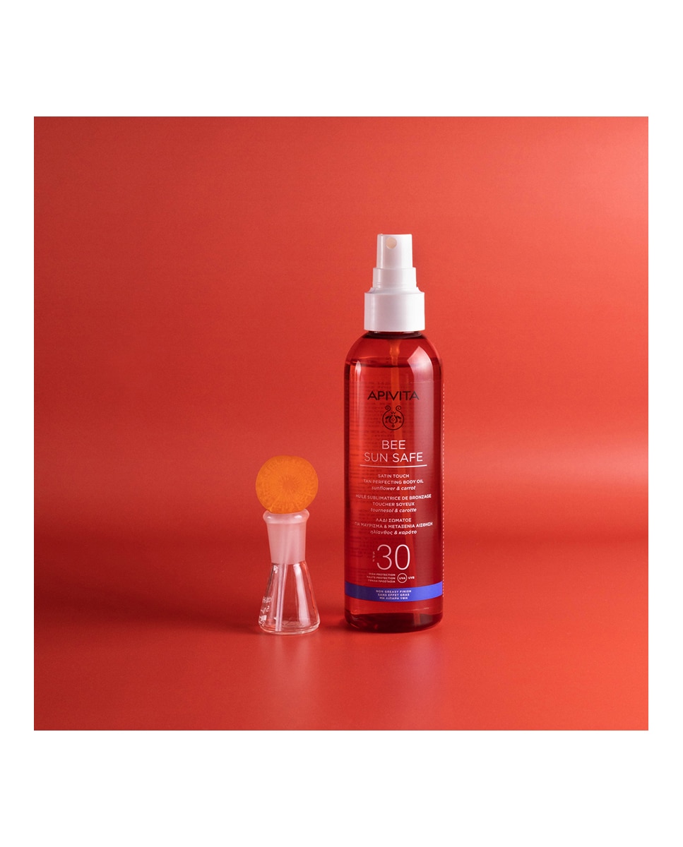 Aceite Corporal para un Bronceado Perfecto SPF30 Apivita - 200 ml 5