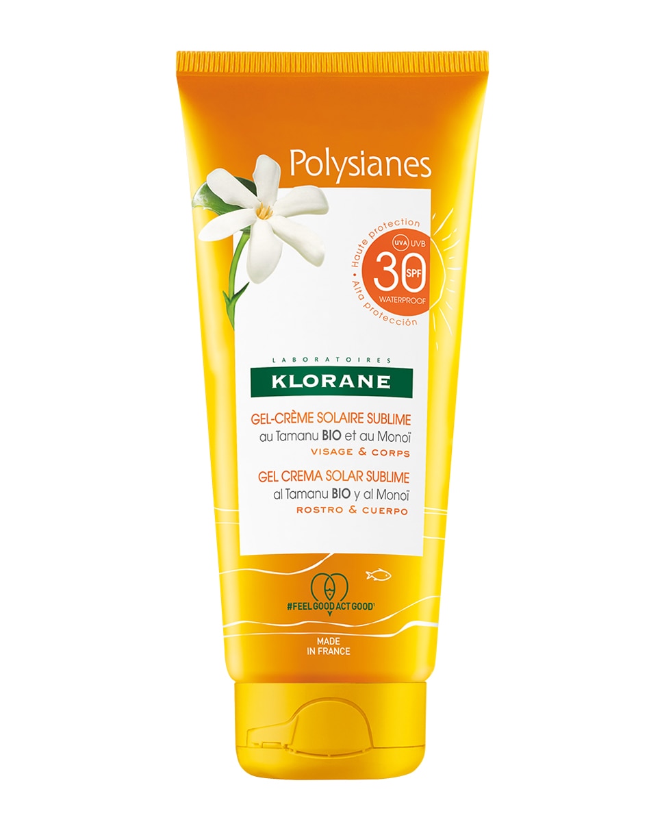 Klorane - Gel Crema Solar Sublime Spf30 Al Monoï Y Tamanu Bio 200 ml Klorane Polysianes.