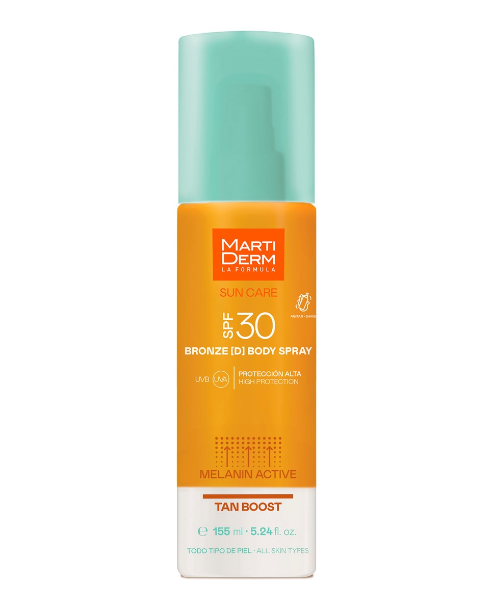 Imagen 0 de Fotoprotector Corporal Bifásico SPF30 Bronzed Body Spray 155 ml Martiderm