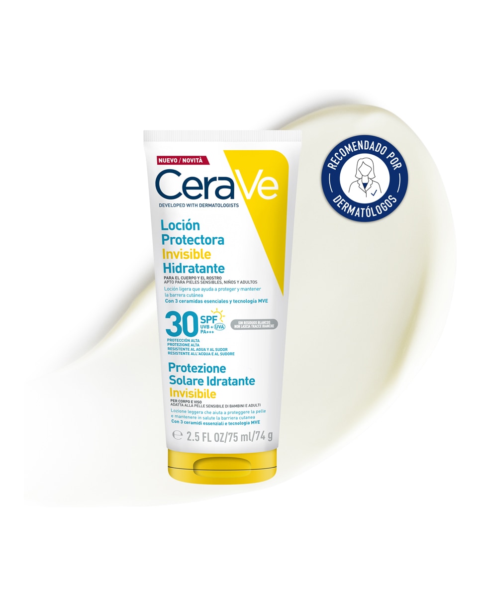 Imagen 2 de Loción Protectora Invisible Hidratante SPF 30 75 ml CeraVe - 75 ml