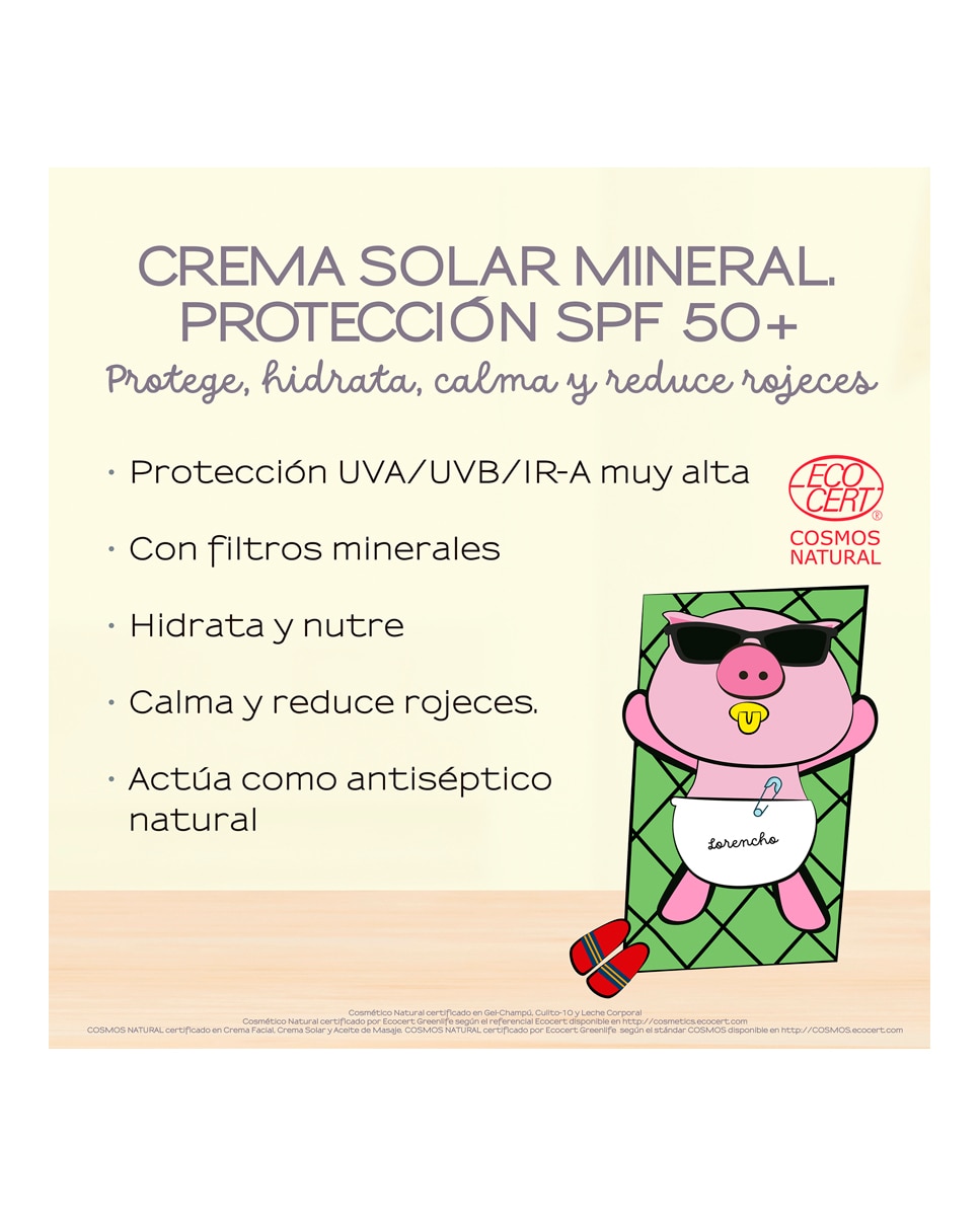 Crema Solar Mineral Protección Spf+50 Piel Sensible Elifexir Baby Care Elifexir - 100 ml 4