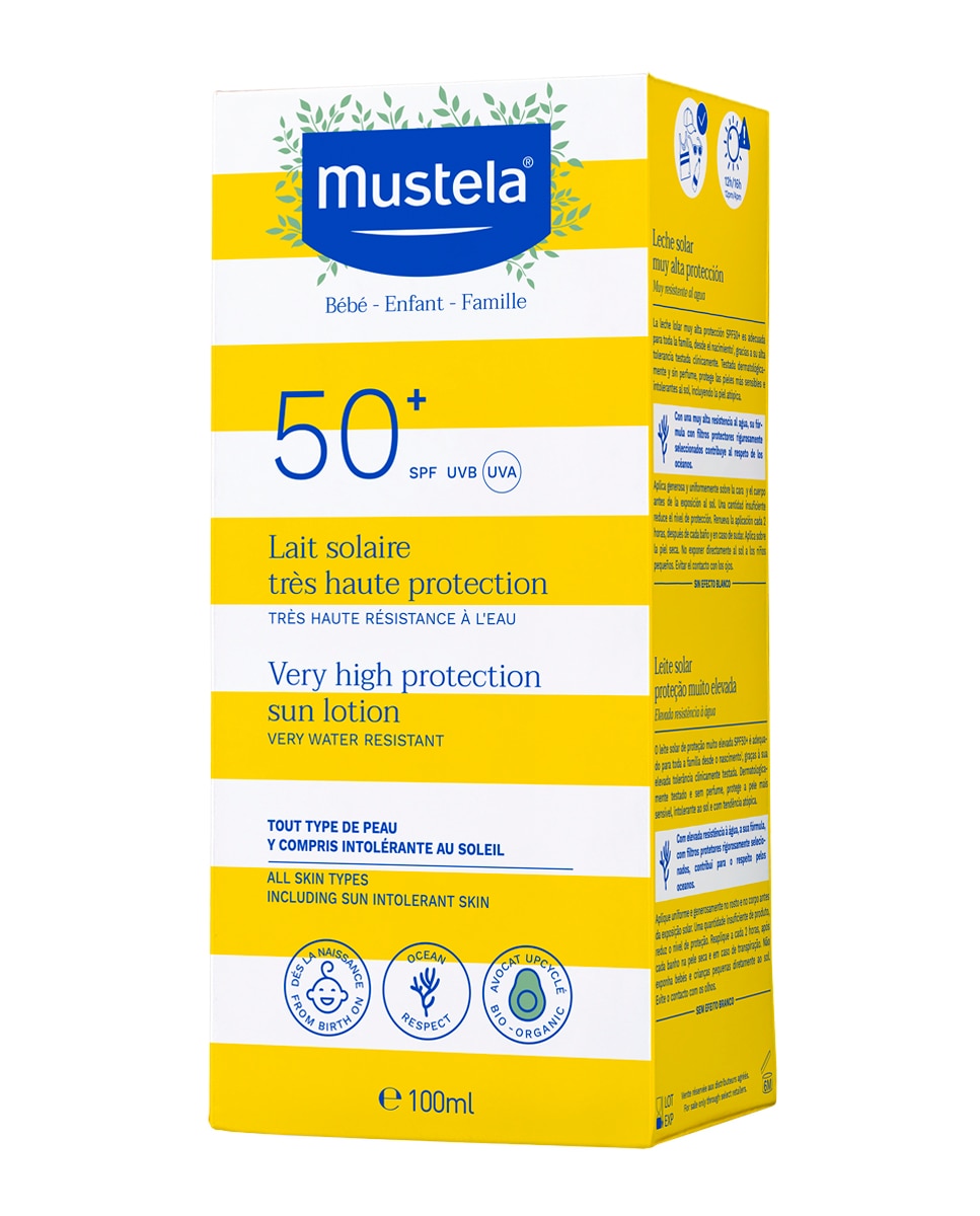 Leche solar muy alta protección SPF 50+ Mustela - 100 ml 2