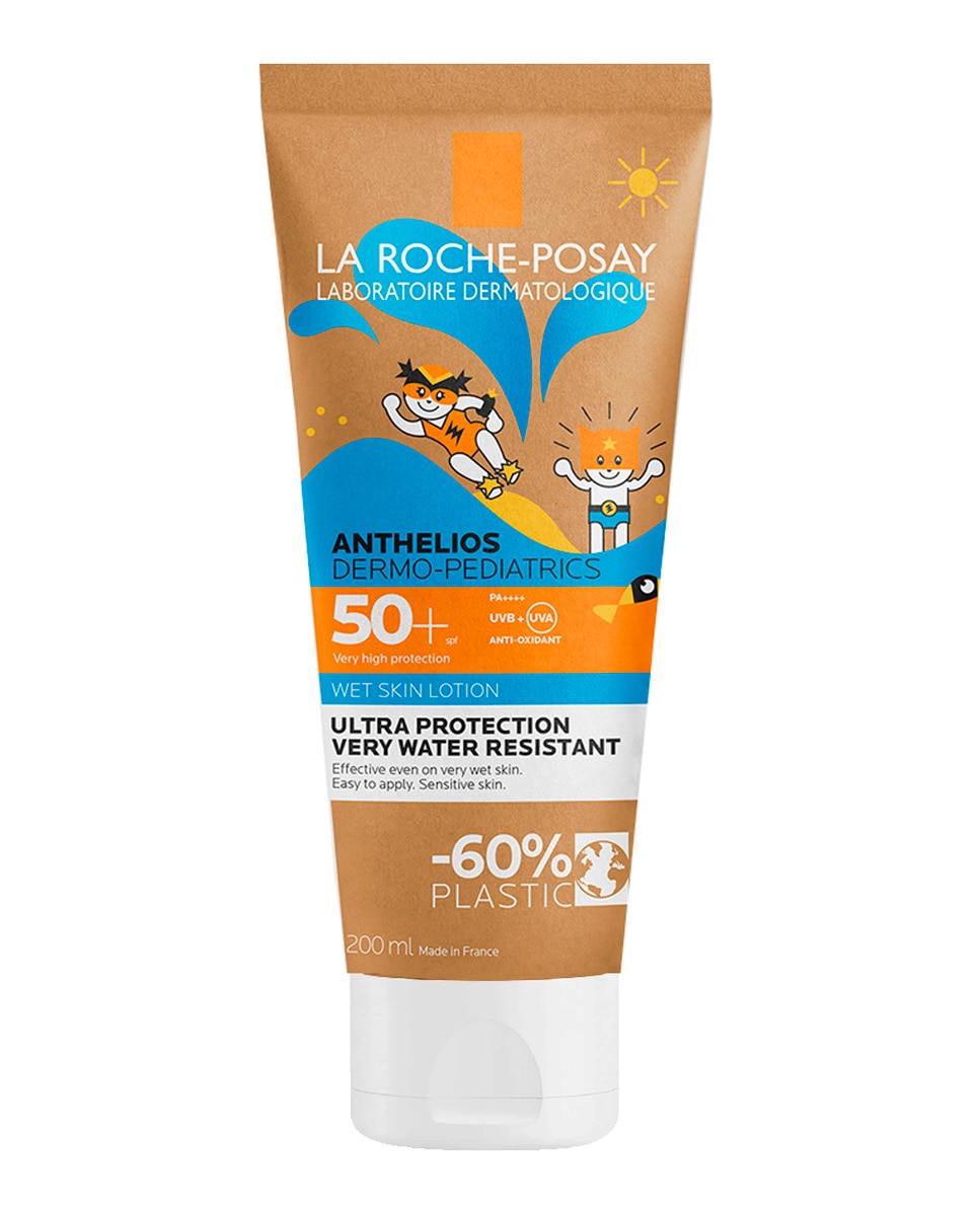 La Roche Posay - Protector Anthelios Wet Skin Carton Tube Dermo-Pediatrics SPF50+, 200 ml La Roche Posey.