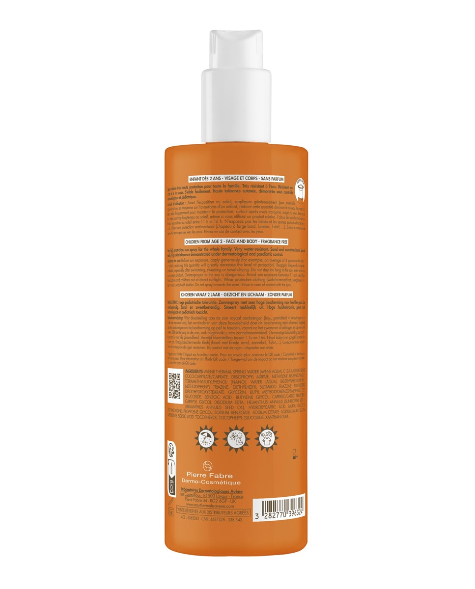 Protector Solar Corporal Spray Familia Eau Thermale SPF50+ Avène - 400 ml 2