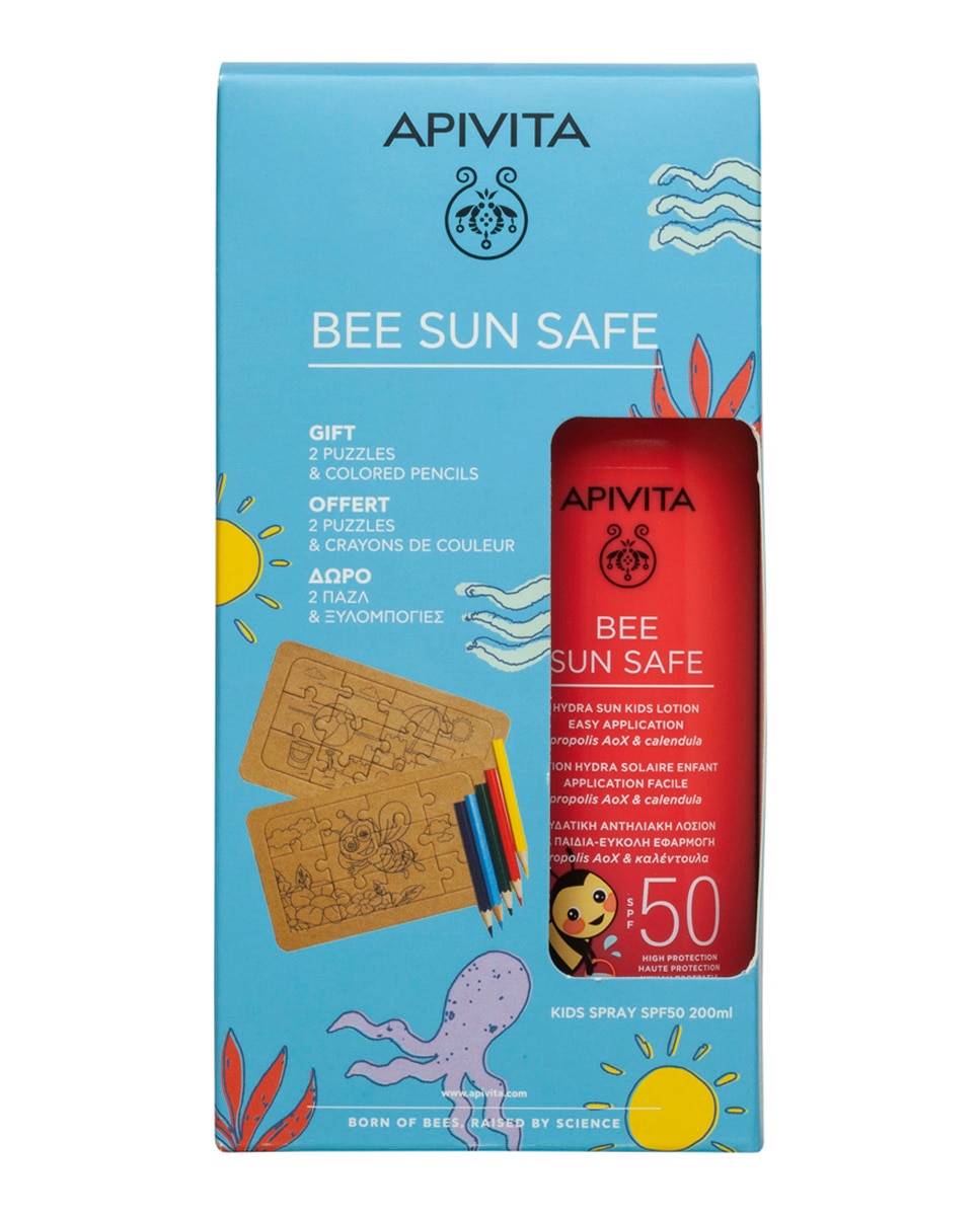 Imagen 0 de Cofre Hydra Sun Spray Infantil Spf50 Apivita