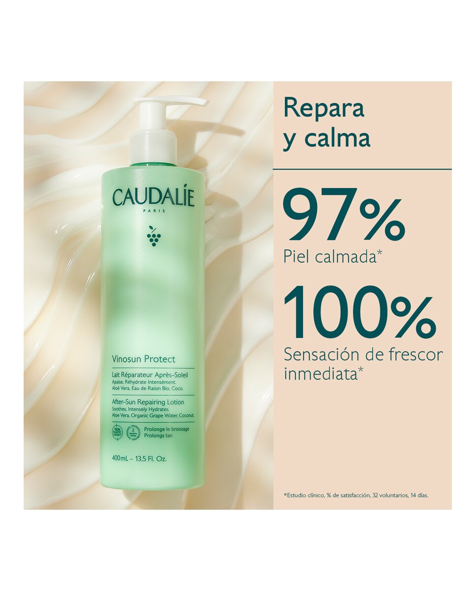 Imagen 2 de Leche Reparadora After Sun Vinosun 400 ml Caudalie - 400 ml