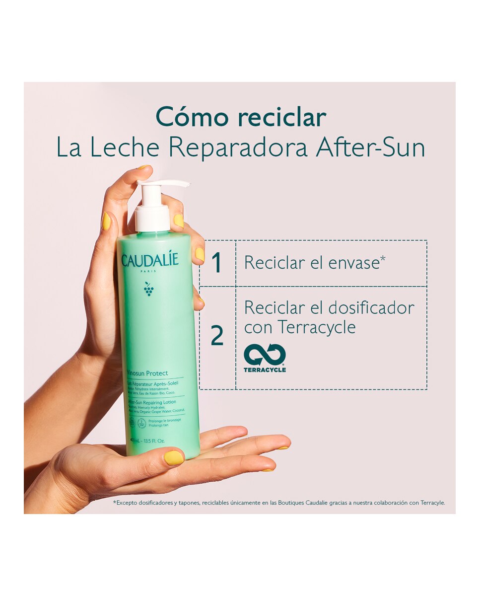 Imagen 6 de Leche Reparadora After Sun Vinosun 400 ml Caudalie - 400 ml