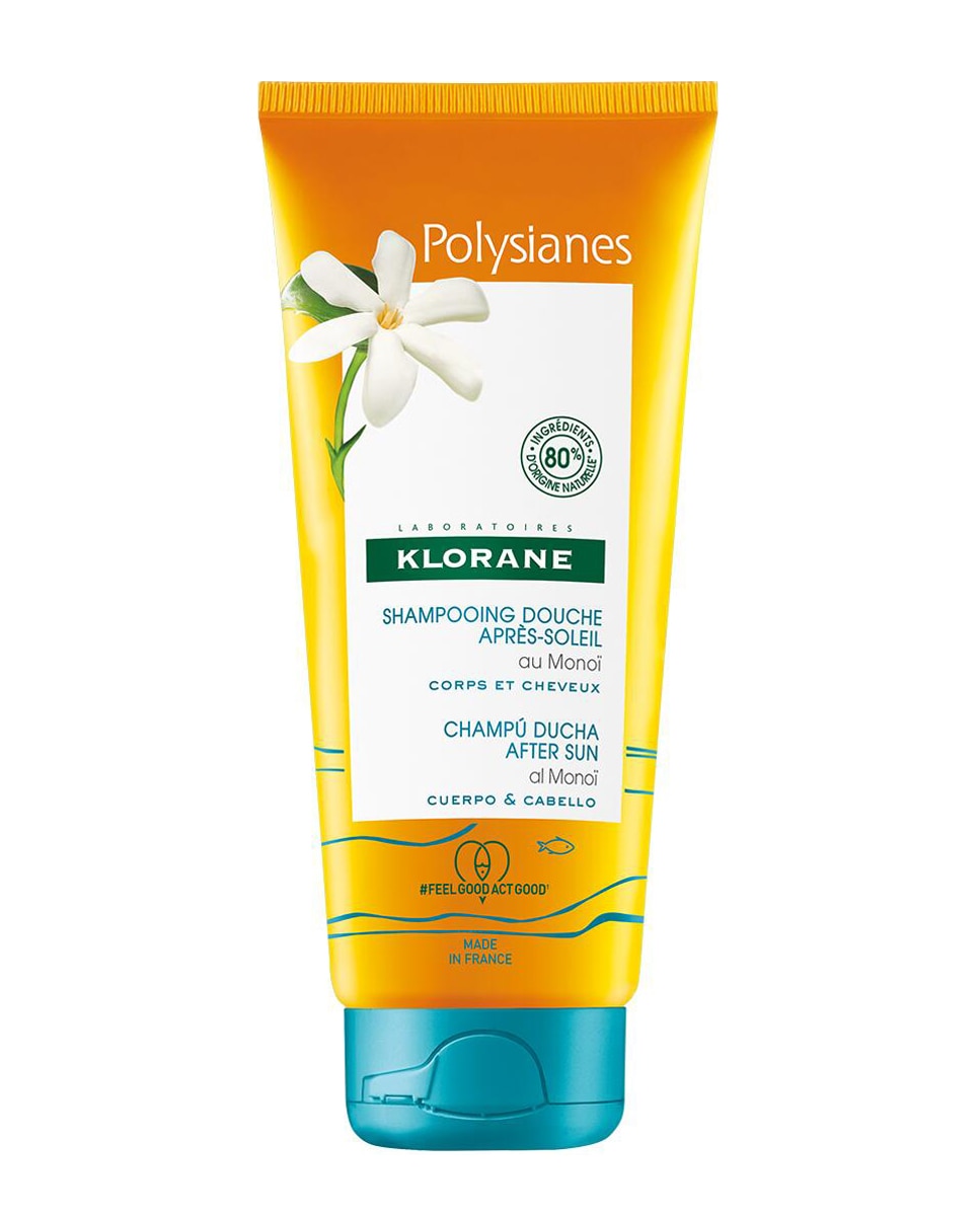 Klorane - Champú Ducha Aftersun Cabello & Cuerepo Al Monoï 200 ml Klorane.