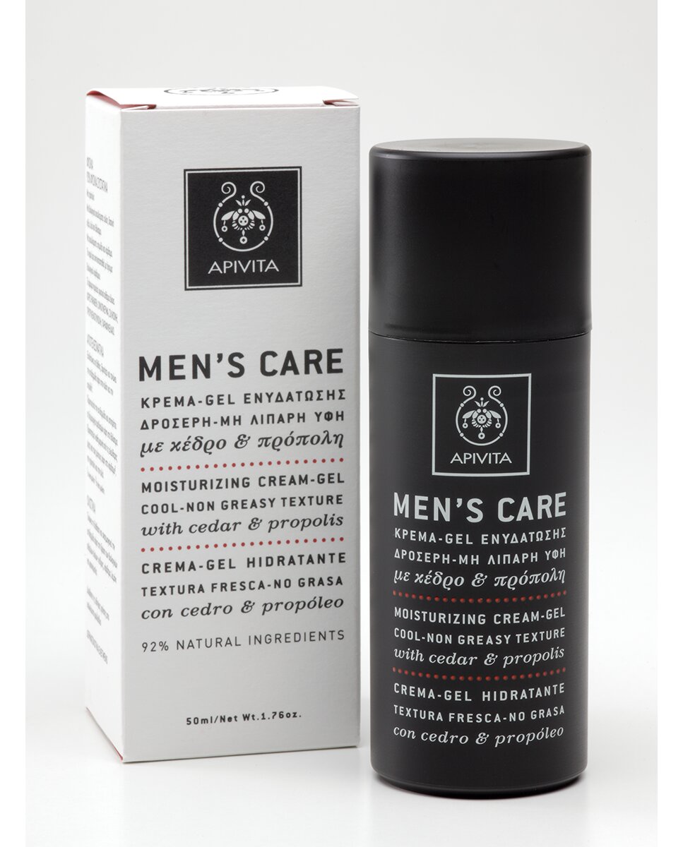 Crema-Gel Hidratante Cedro & Propóleo Men's Care Apivita - 50 ml 2