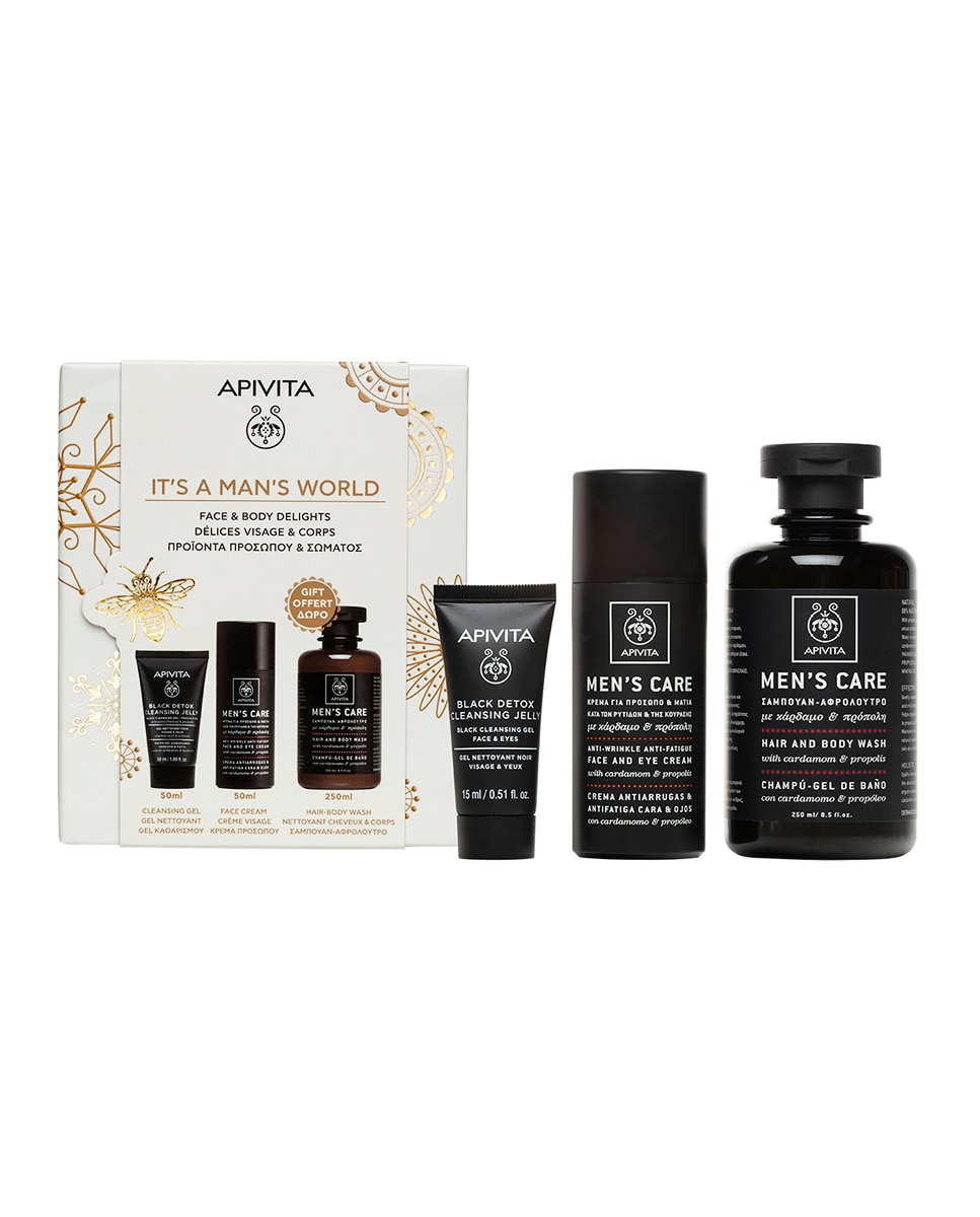Apivita - Estuche De Regalo Men'S Care Crema Antiarrugas Apivita.