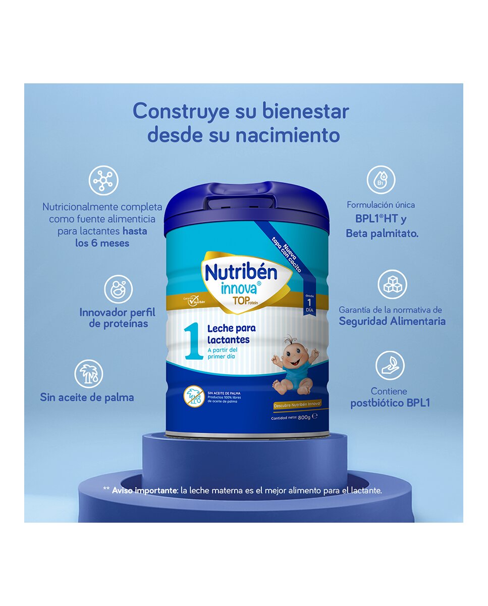 Leche infantil Innova 1 Nutribén - 800 g 4
