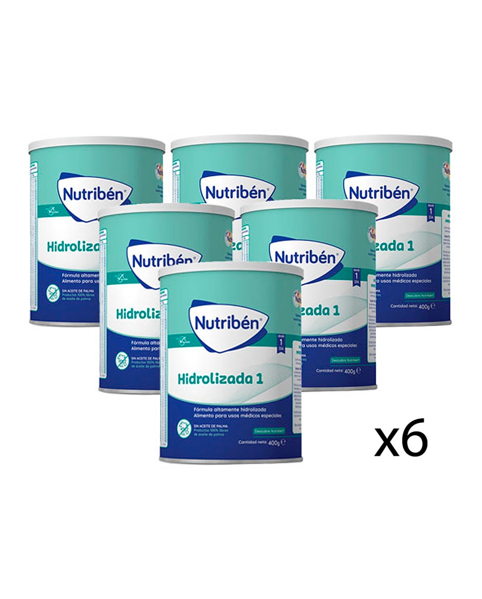 Nutribén® - Pack 6 unidades Leche infantil Nutribén Hidrolizada 1 Nutribén®.