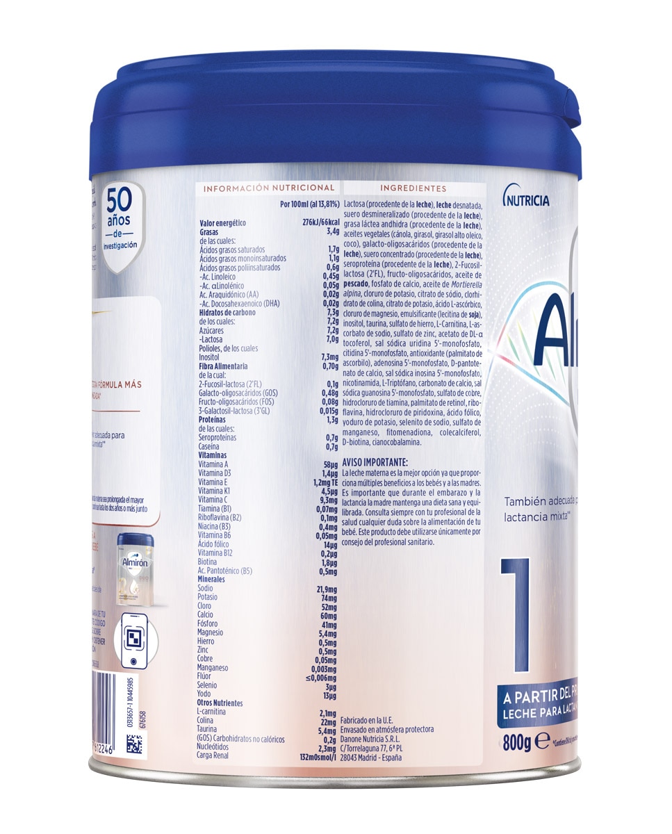 Leche de inicio Almirón Profutura 1 800 g Almiron - 800 g 4