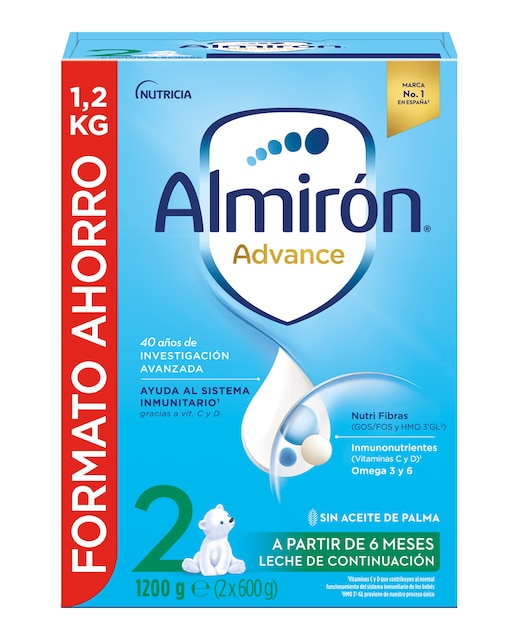 Imagen 0 de Leche en polvo de Continuación 2  desde 6 meses 1200 g Almirón Advance