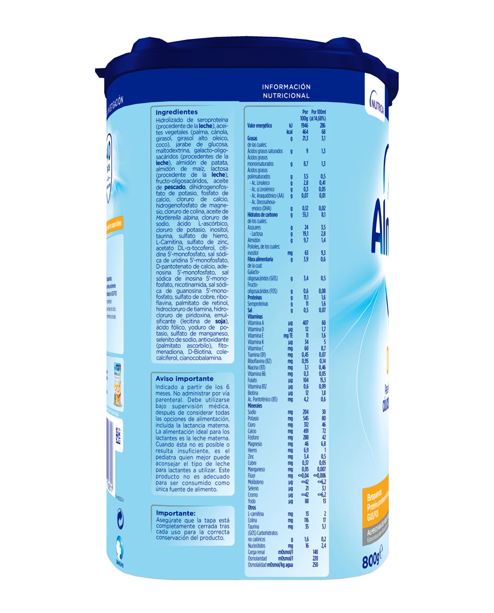 Leche de fórmula Digest 2 Almirón Advance - 800 g 3