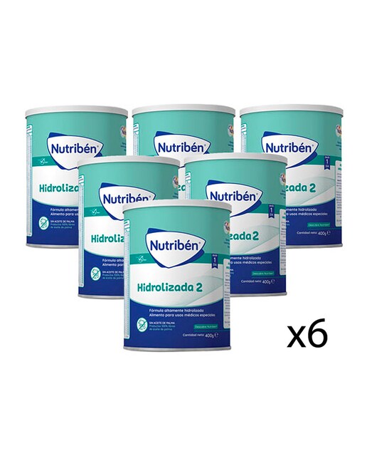 Imagen 0 de Pack 6 unidades Leche infantil Nutribén Hidrolizada 2 Nutribén®