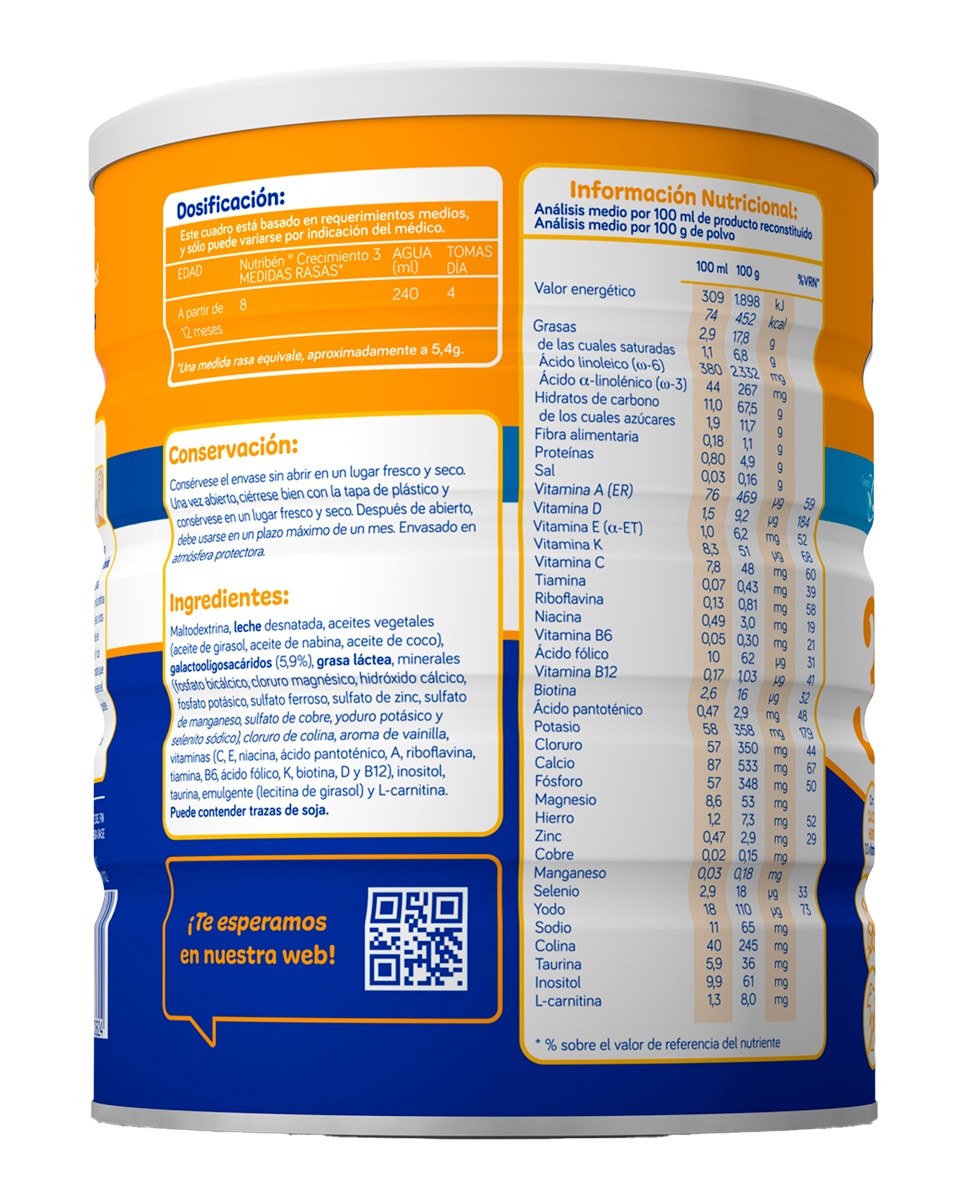 Leche de Crecimiento 3 Nutribén® - 800 g 2