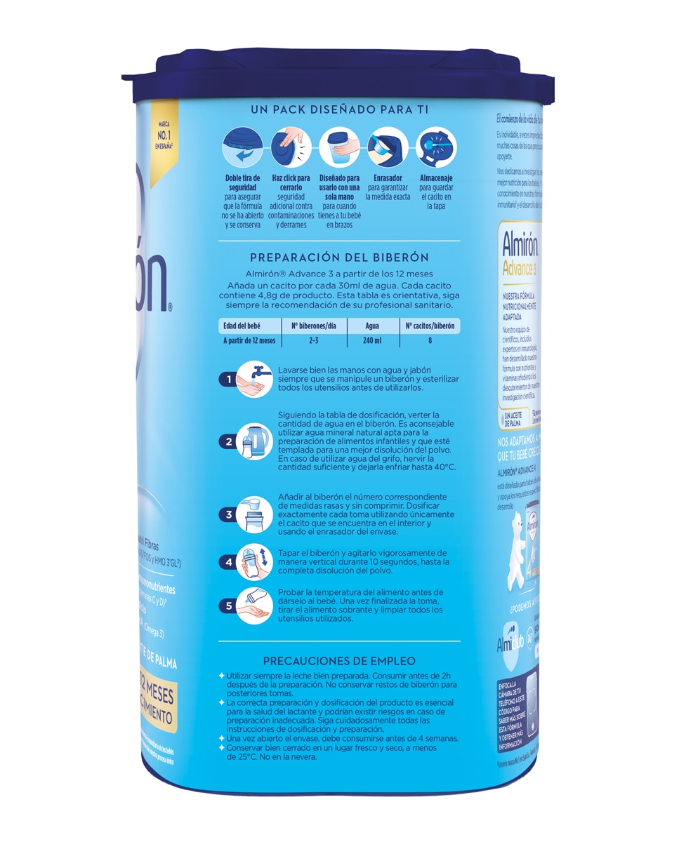 Leche de crecimiento 3 Almirón Advance - 800 g 3