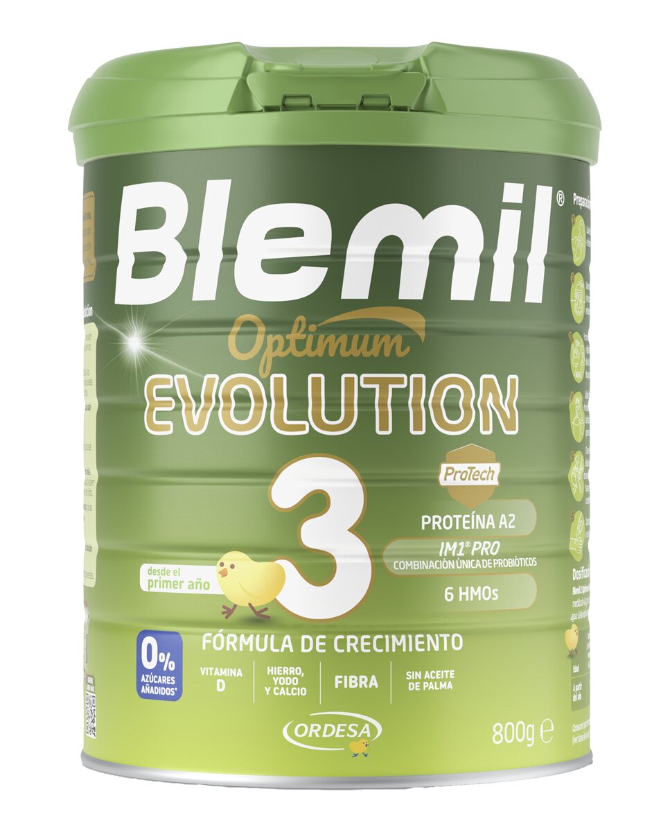 Blemil - Leche infantil de crecimiento Blemil 3 Optium Evolution de 1 a 3 años 800 gr Blemil.