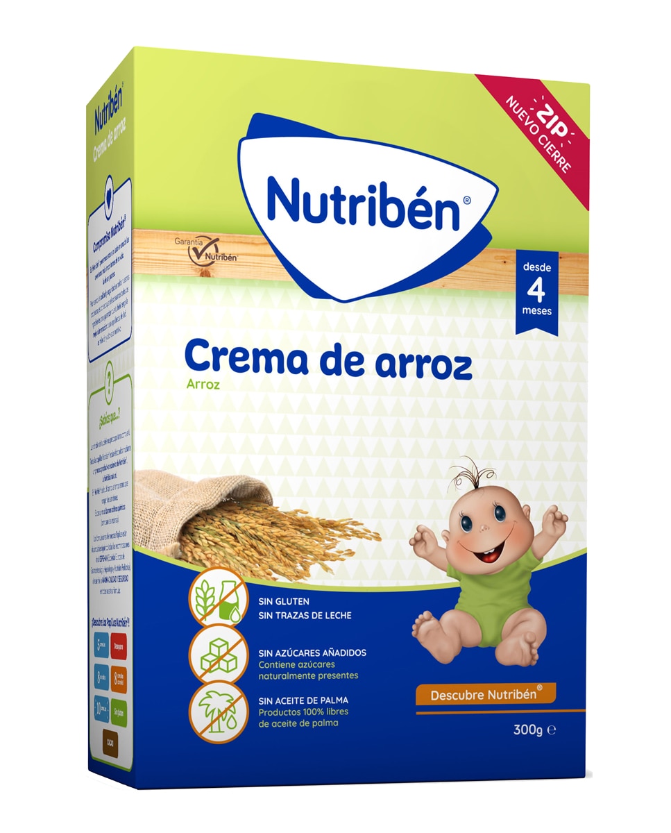 Nutribén® - Papilla instantánea de crema de arroz Nutriben.