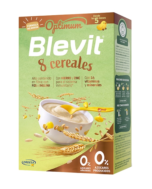 Imagen 0 de Papilla Blevit Optimum 8 Cereales 12X250 g Blevit