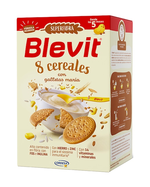 Imagen 0 de Papilla Blevit Sf 8 Cereales y  galleta 6X500 g Blevit
