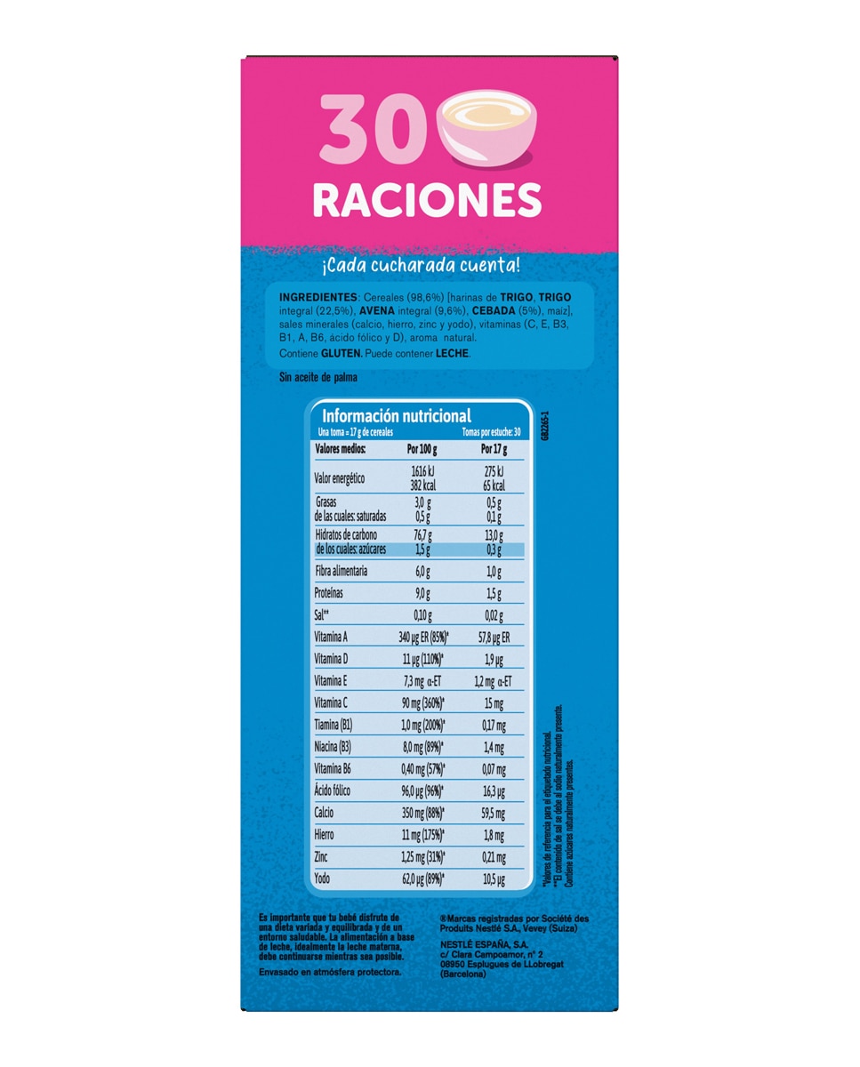 Imagen 4 de Papilla Multicereales 0% azúcares añadidos ni producidos 510 g Gerber - 510 g