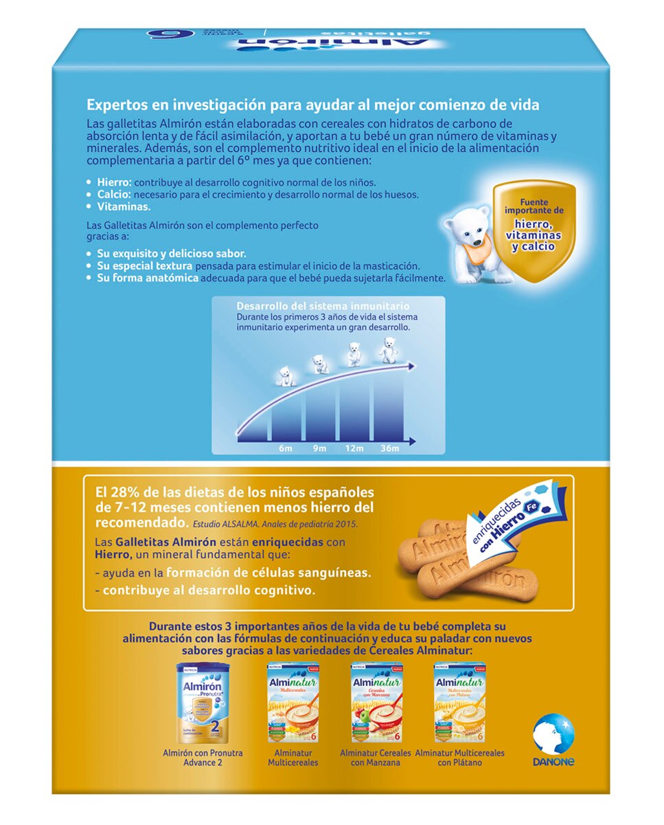 Galletitas infantiles 180 g Almirón 2