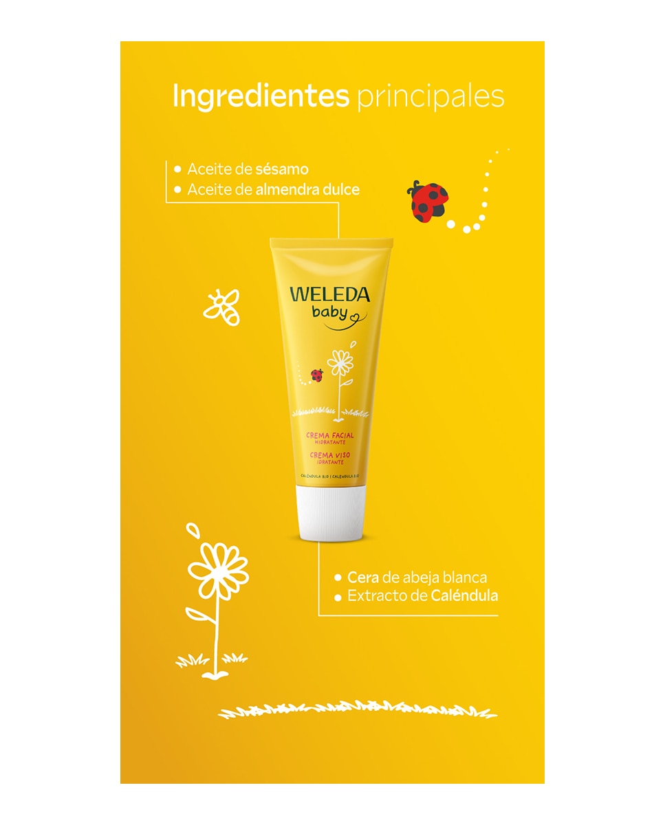 Crema Facial de Caléndula Baby Weleda - 50 ml 5