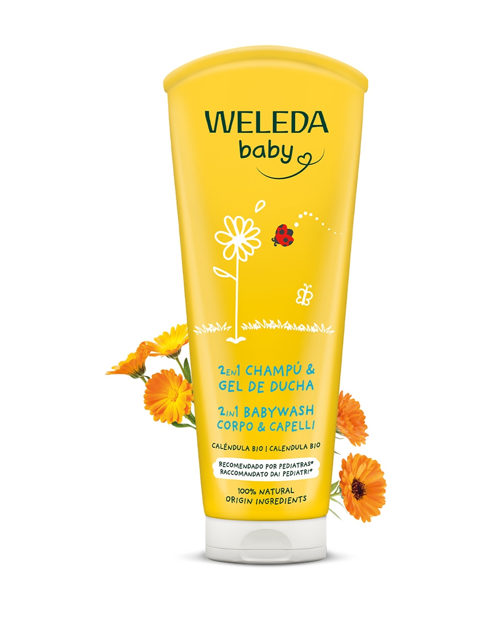 Champú & Gel de Ducha de Caléndula Baby Weleda - 200 ml 2