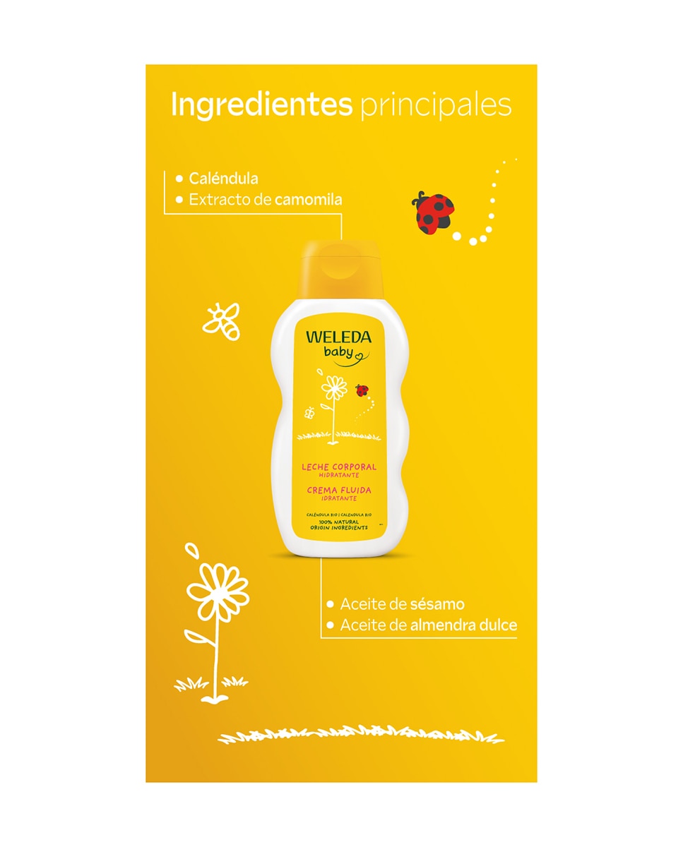 Leche Corporal de Caléndula Baby Weleda - 200 ml 4
