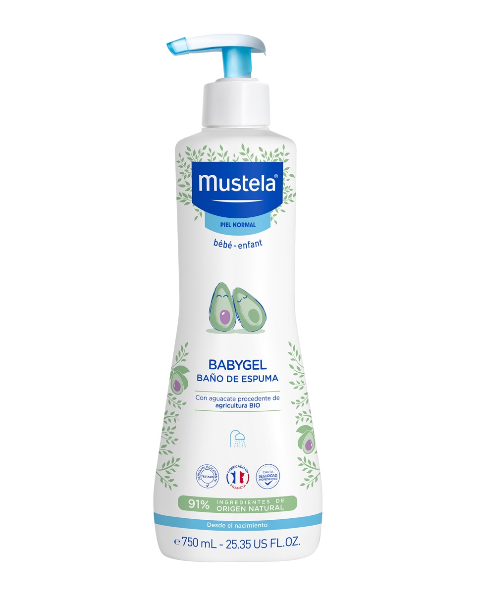 Mustela - Babygel Baño de espuma bébé Mustela.