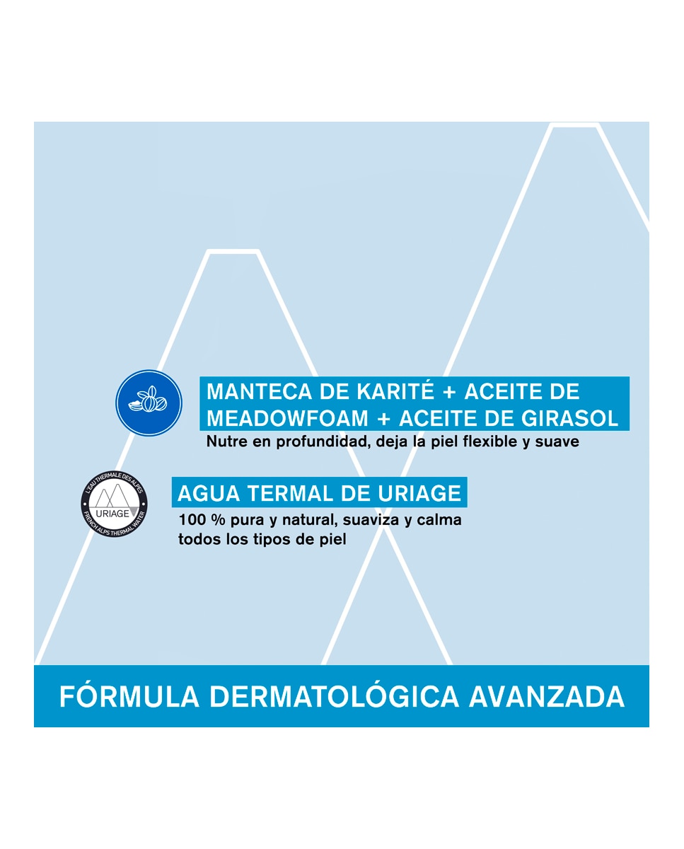Gel de Ducha Hidratante Diario Con Manteca De Karité Uriage - 500 ml 6