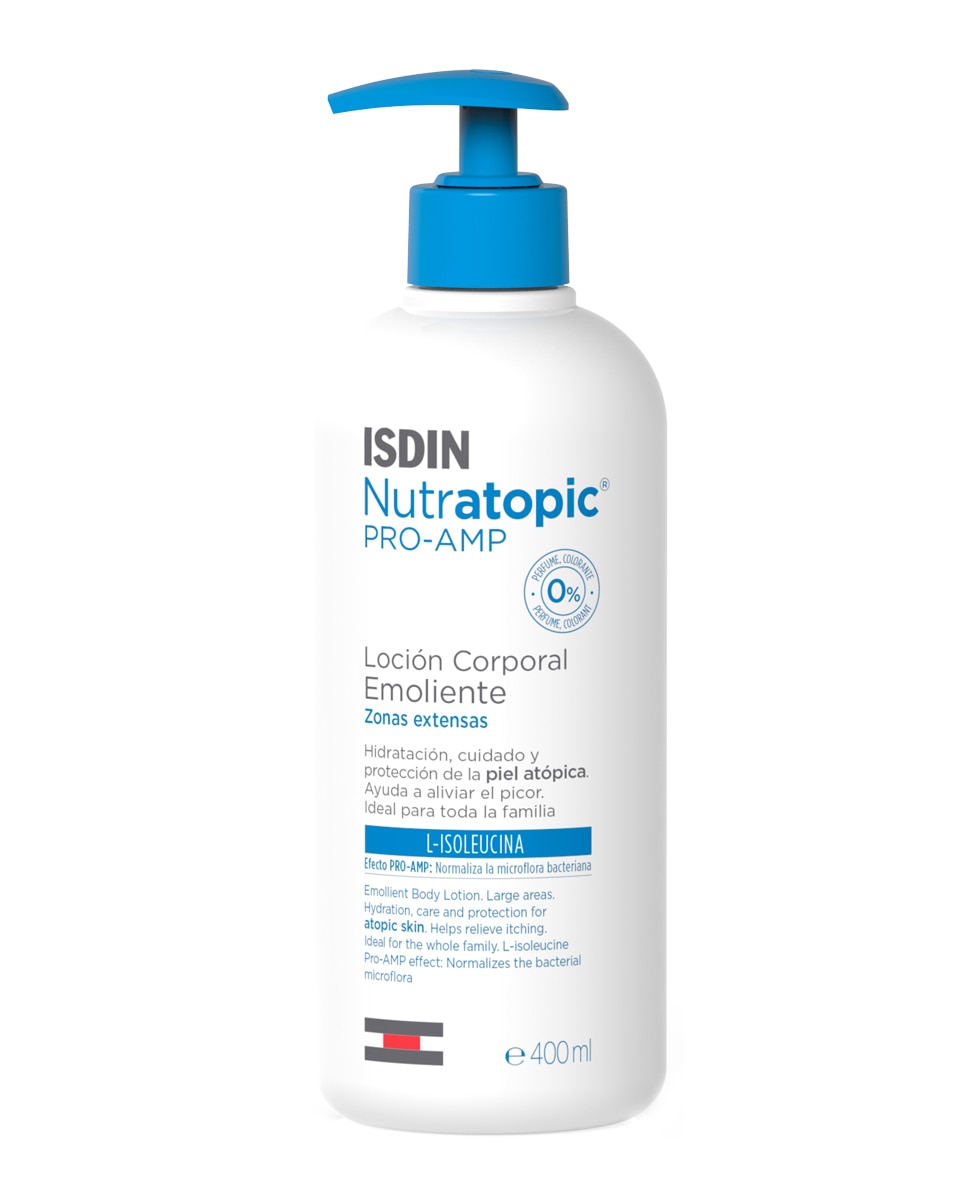 Isdin - Loción emoliente Piel atópica Nutratopic Pro-AMP Isdin.