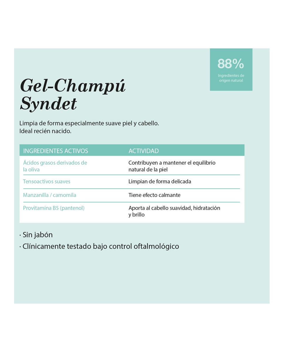 Gel-champú Pediátrico Syndet Suavinex - 750 ml 2