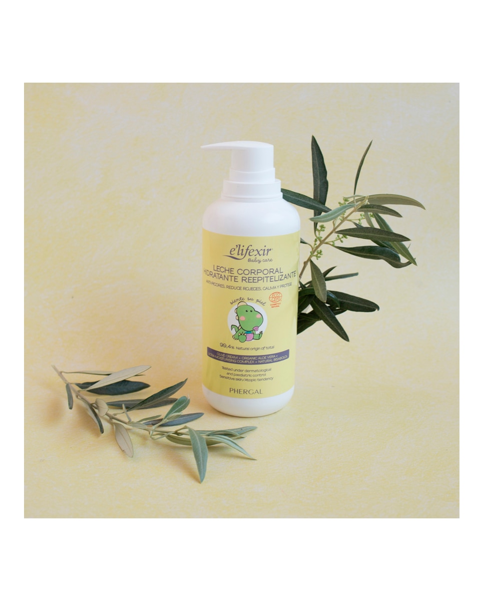 Leche Corporal Reepitelizante Hidratante Piel Sensible Bebé Elifexir Baby Care 400 ml Elifexir - 400 ml 2